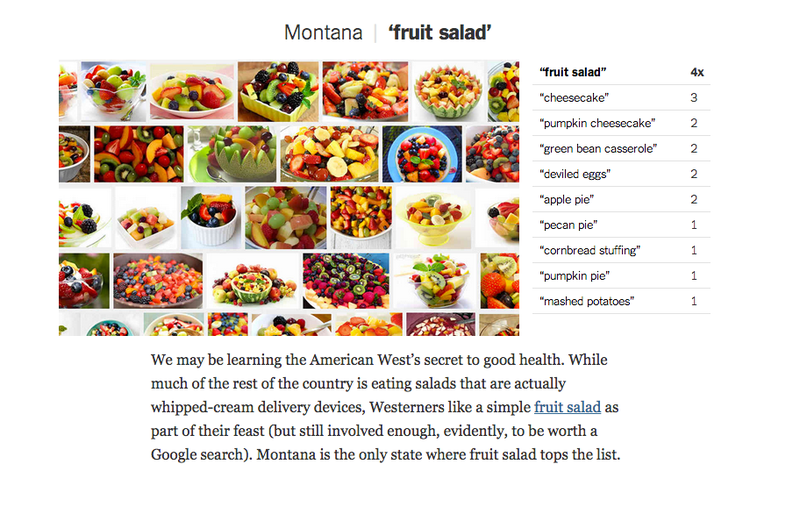 Illustration for article titled Map: Every State's Most Distinct Thanksgiving Recipe